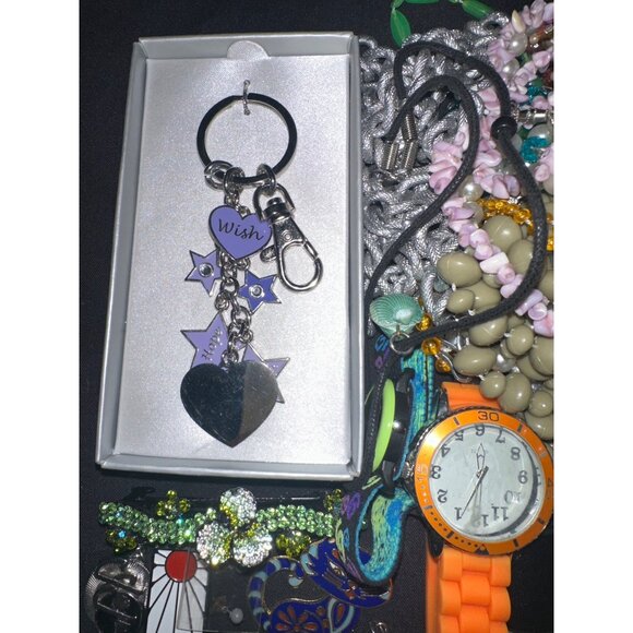 Kids girls boys junk drawer bundle lot 60+ jewelry pieces collectibles - Picture 6 of 8